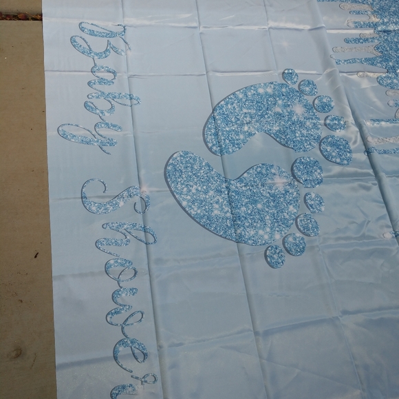 Decorative backdrop cloth with the design shown will come in unopened package - Picture 3 of 12